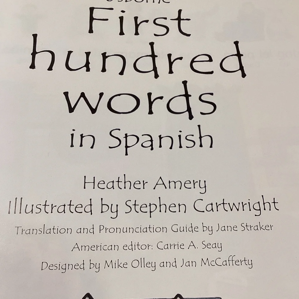 Usborne First Hundred Words in Spanish by Heather Amery and Stephen Cart…